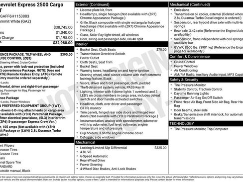 Used 2017 Chevrolet Express 2500 RWD image 3