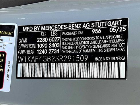 New 2025 Mercedes-Benz C 300 C 300 image 21