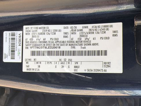 Used 2020 Ford F250 Lariat w/ Lariat Value Package AWD/4WD image 24