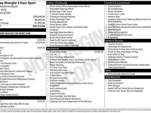 New 2026 Jeep Wrangler Unlimited Sport AWD/4WD image 5