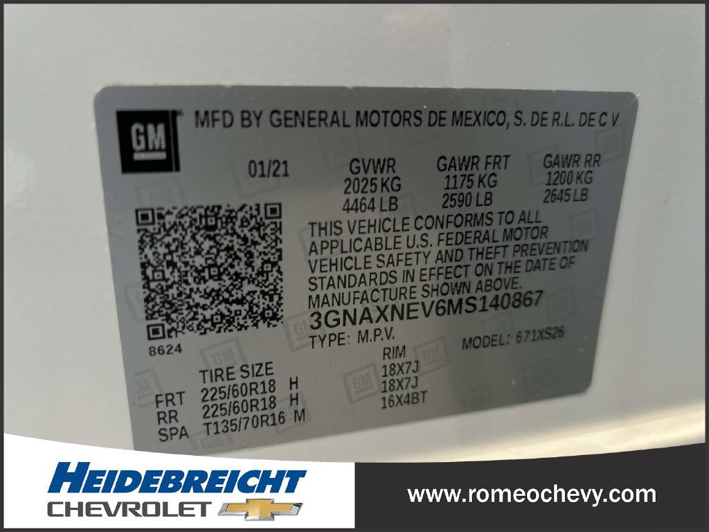 Certified 2021 Chevrolet Equinox Premier FWD image 8