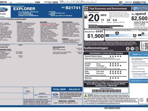 Used 2019 Ford Explorer Limited w/ Class III Trailer Tow Package FWD image 6