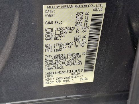 Used 2016 Nissan Titan SL AWD/4WD image 27