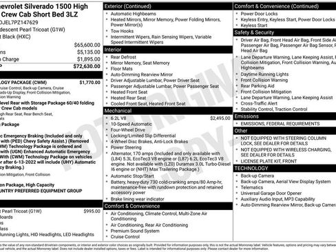 Used 2023 Chevrolet Silverado 1500 High Country w/ Technology Package image 2