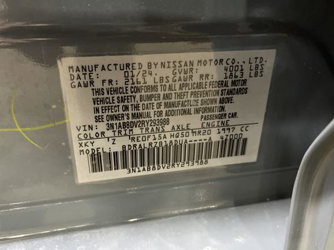 Used 2024 Nissan Sentra SR w/ Trunk Package image 26