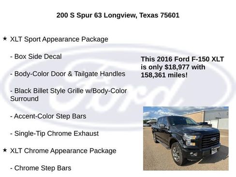 Used 2016 Ford F150 XLT w/ Equipment Group 302A Luxury AWD/4WD image 23