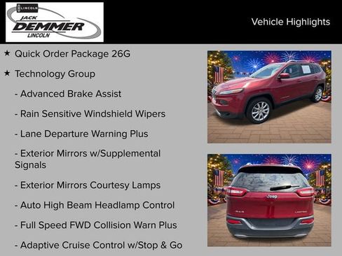 Used 2015 Jeep Cherokee Limited w/ Luxury Group AWD/4WD image 24