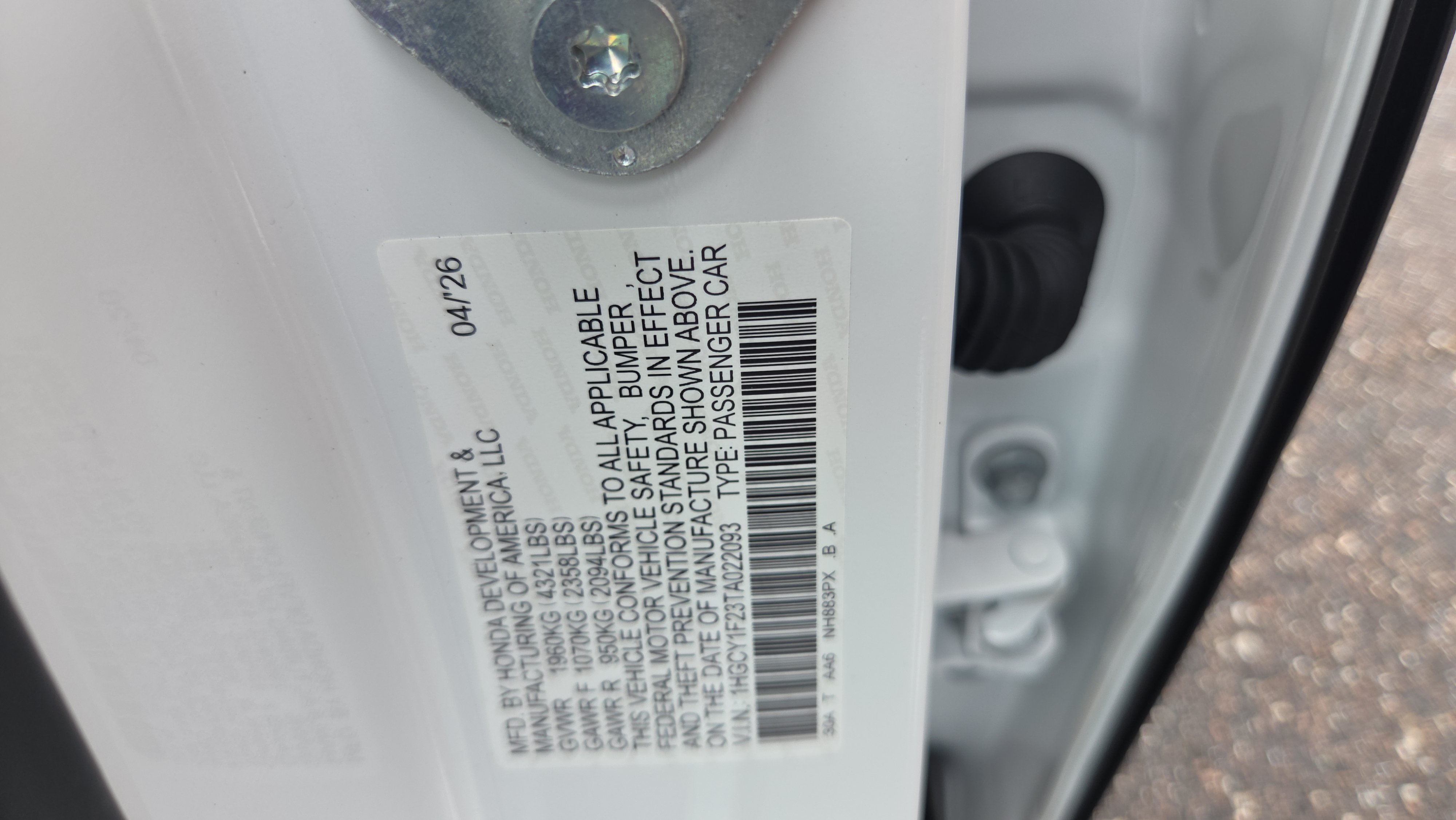 New 2026 Honda Accord LX image 16