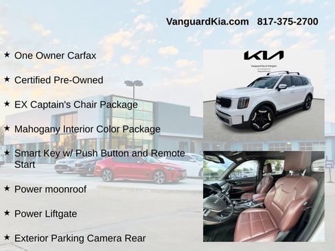 Certified 2024 Kia Telluride EX w/ EX Captain's Chair Package FWD image 6