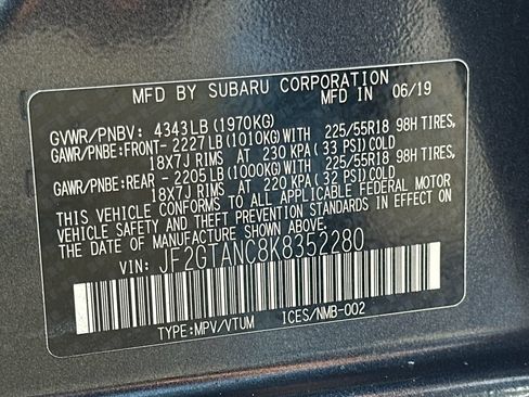 Used 2019 Subaru Crosstrek 2.0i Limited w/ Moonroof Package w/Navigation AWD/4WD image 38