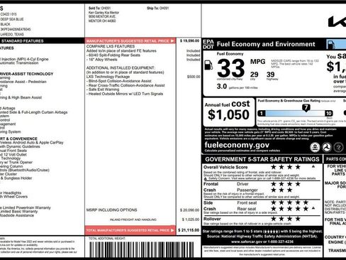 Used 2022 Kia Forte LXS w/ LXS Technology Package FWD image 6