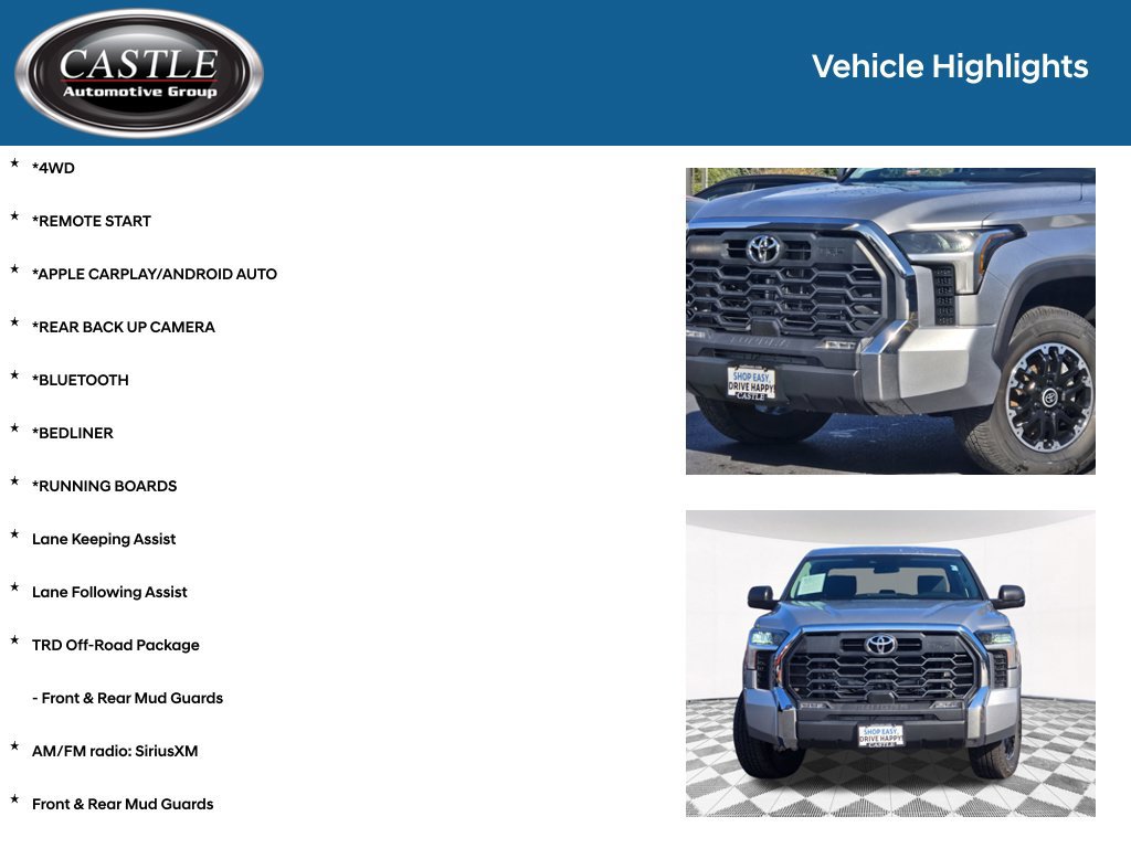 Used 2024 Toyota Tundra SR5 w/ TRD Off-Road Package AWD/4WD image 3