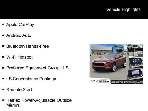 Used 2024 Chevrolet Trax LS w/ LS Convenience Package FWD image 4