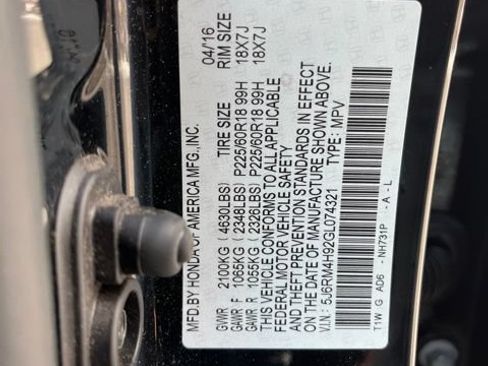 Used 2016 Honda CR-V Touring image 21