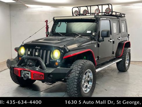 Used 2008 Jeep Wrangler Unlimited Rubicon w/ Dual Top Group AWD/4WD image 1