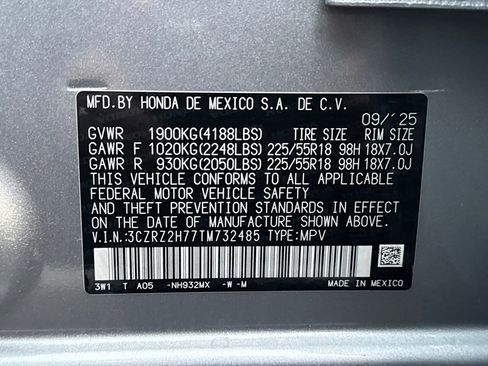 New 2026 Honda HR-V EX-L image 28