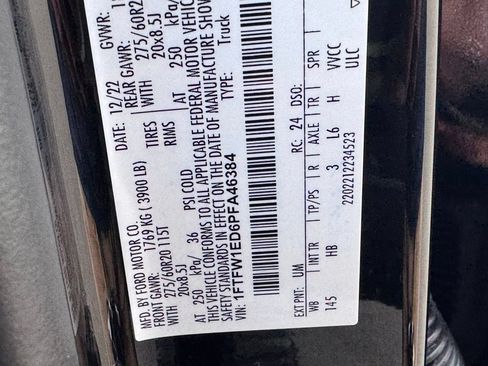 Used 2023 Ford F150 Lariat w/ Max Trailer Tow Package AWD/4WD image 53