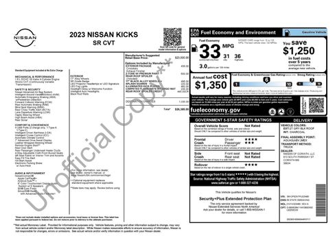 Used 2023 Nissan Kicks SR w/ Exterior Package image 1