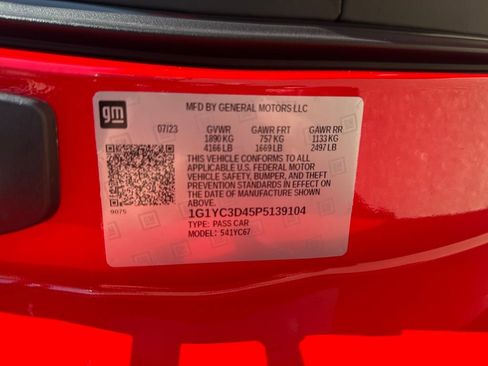 Used 2023 Chevrolet Corvette Stingray Premium Conv w/ Z51 Performance Package image 28