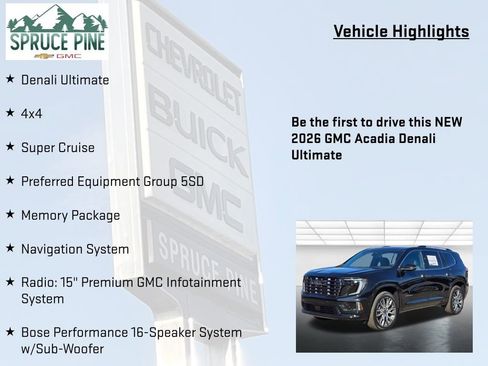New 2026 GMC Acadia Denali Ultimate image 5