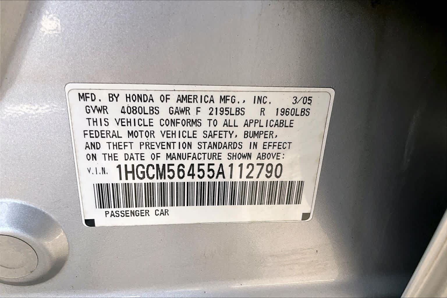 Used 2005 Honda Accord LX image 33