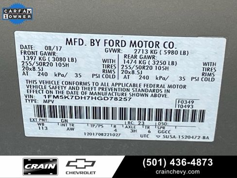 Used 2017 Ford Explorer XLT w/ Equipment Group 202A image 35