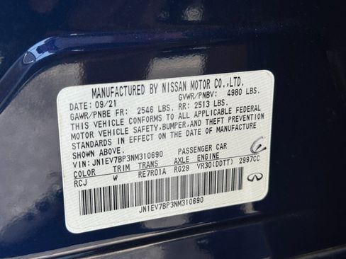 Used 2022 INFINITI Q50 Luxe w/ Cargo Package RWD image 47