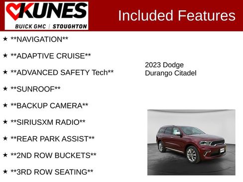 Used 2023 Dodge Durango Citadel AWD/4WD image 2