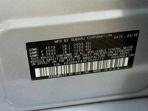 Used 2019 Subaru Legacy 2.5i Premium image 28