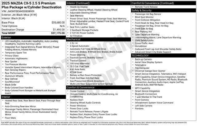 Used 2025 MAZDA CX-5 AWD 2.5 S w/ Premium Plus Pkg image 19