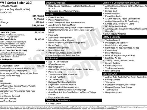 Used 2023 BMW 330i Sedan w/ M Sport Package RWD image 17