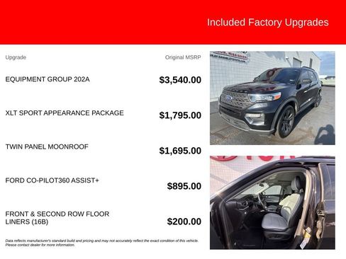 Used 2021 Ford Explorer XLT w/ Equipment Group 202A AWD/4WD image 5