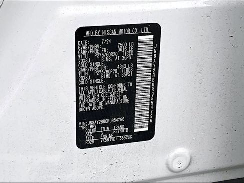 Certified 2024 Nissan Armada SL w/ Captain's Chairs Package image 33