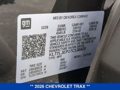 New 2026 Chevrolet Trax RS w/ Driver Confidence Package FWD image 24