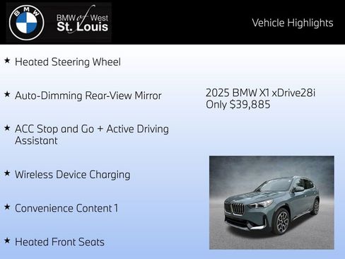 Certified 2025 BMW X1 xDrive28i w/ Convenience Package AWD/4WD image 24