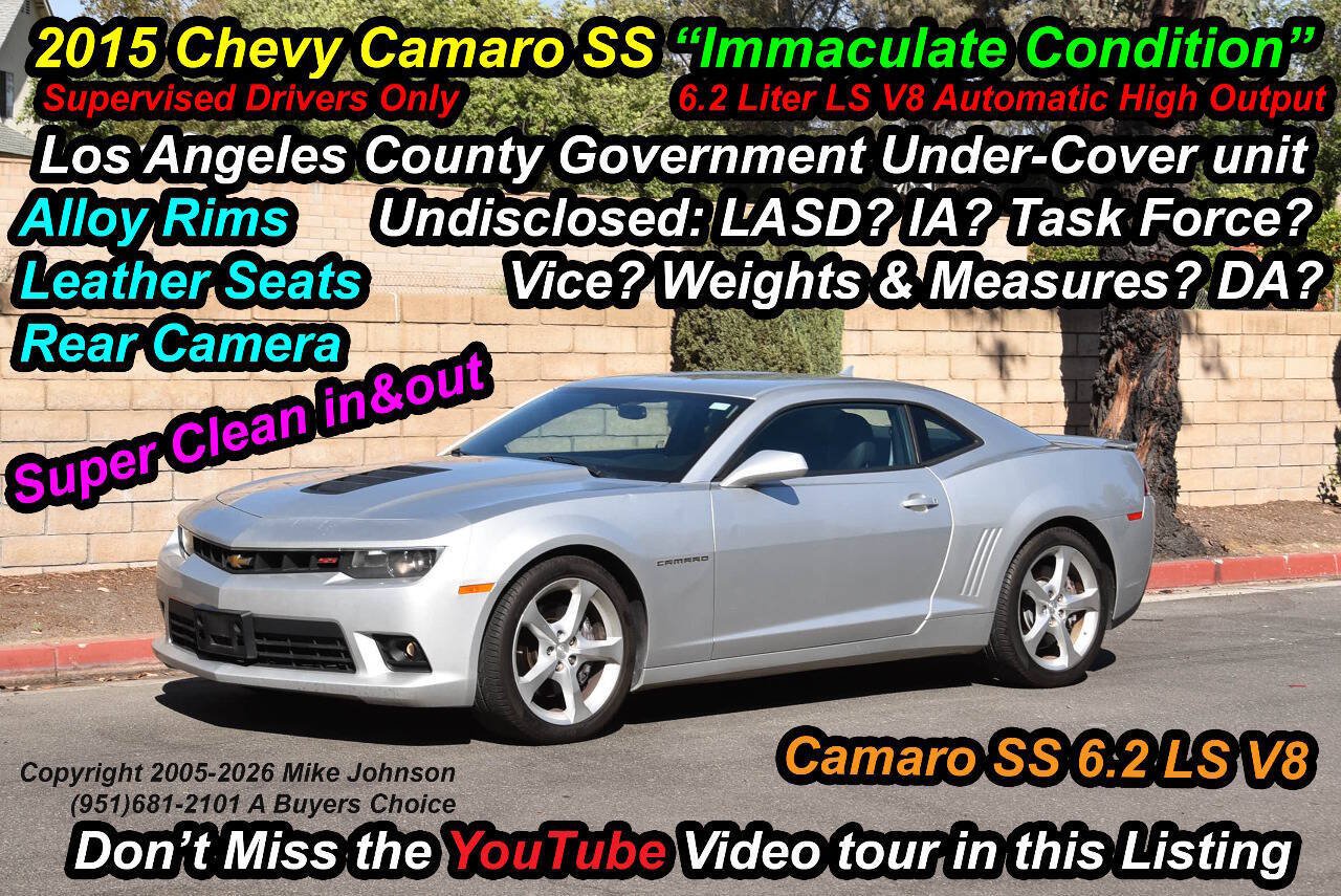 Used 2015 Chevrolet Camaro SS w/ RS Package RWD image 1
