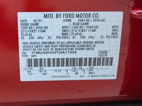 New 2026 Ford Explorer Platinum w/ LUX Leather Package image 13