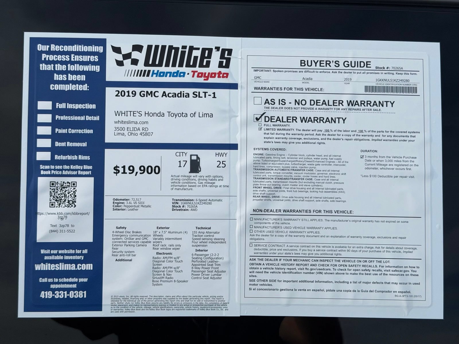 Used 2019 GMC Acadia SLT AWD/4WD image 33
