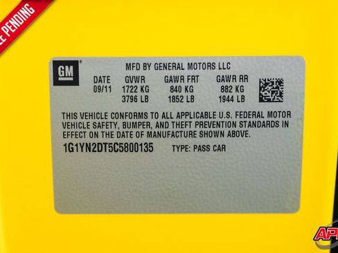 Used 2012 Chevrolet Corvette ZR1 w/ 3ZR Preferred Equipment Group RWD image 98
