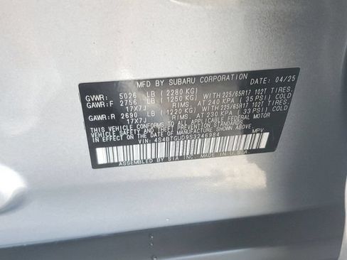 Used 2025 Subaru Outback Wilderness AWD/4WD image 31