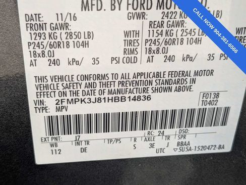 Used 2017 Ford Edge SEL w/ Cargo Accessory Package FWD image 20