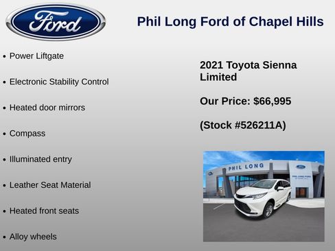 Used 2021 Toyota Sienna Limited FWD image 16