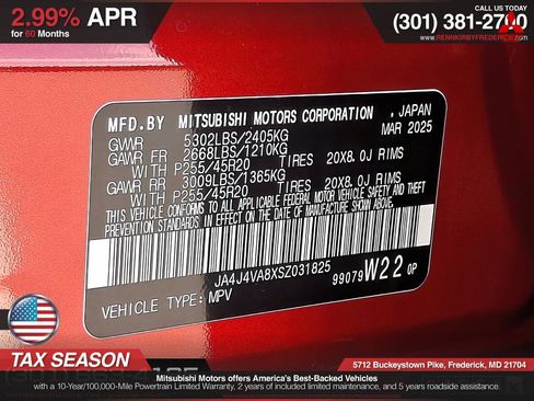 Used 2025 Mitsubishi Outlander SE image 22