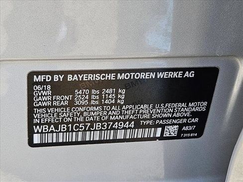 Used 2018 BMW 530e xDrive w/ Premium Package 2 image 23