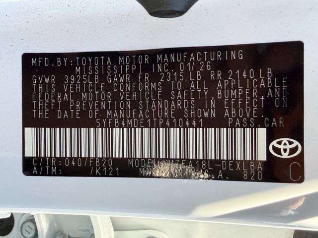 Used 2026 Toyota Corolla LE FWD image 24