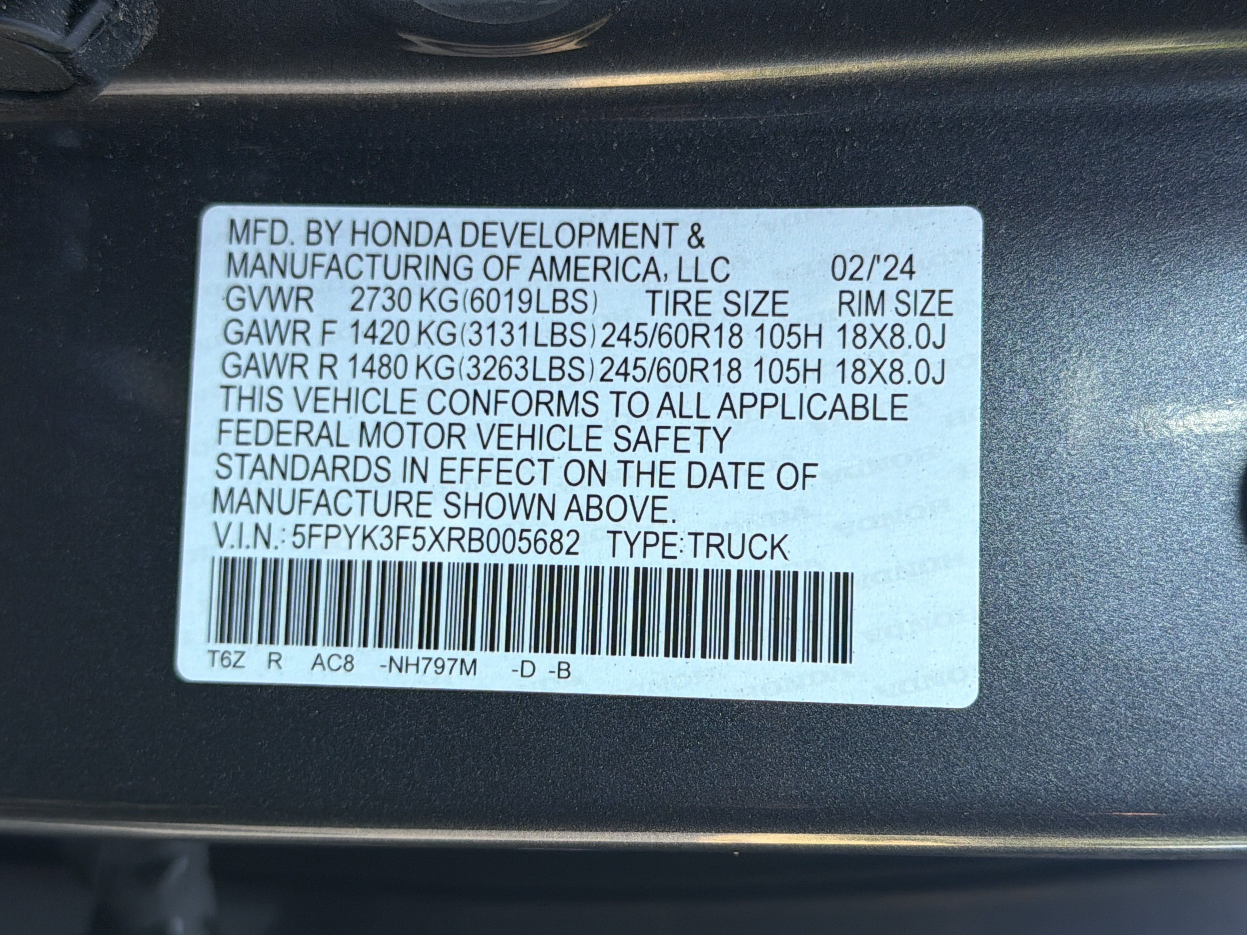Used 2024 Honda Ridgeline RTL image 36