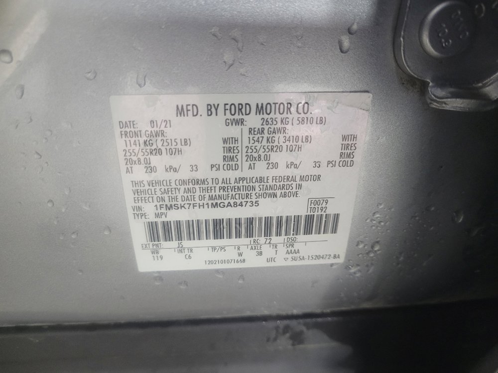 Used 2021 Ford Explorer Limited w/ Equipment Group 301A RWD image 33