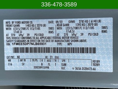 Used 2022 Ford Bronco Black Diamond w/ Sasquatch Package image 27