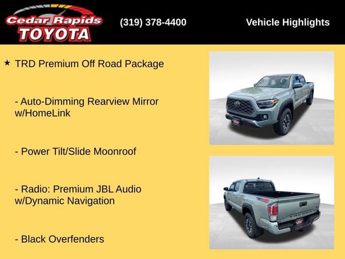Used 2023 Toyota Tacoma TRD Off-Road w/ TRD Premium Off Road Package AWD/4WD image 33