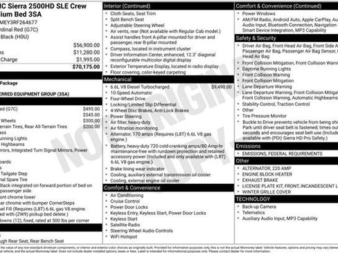 Used 2024 GMC Sierra 2500 SLE image 3